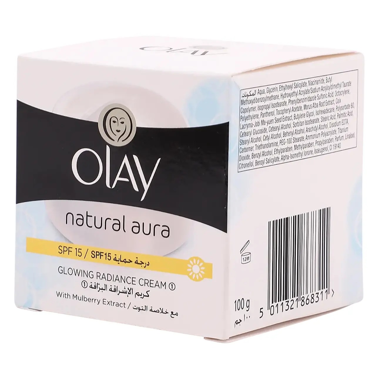 Picture of Olay Natural Aura Glowing Radiance Cream SPF 15 with Mulberry Extract - 50 gm