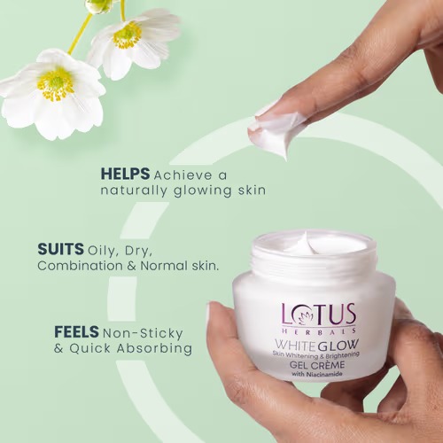 Picture of Lotus Herbals WhiteGlow Skin Whitening & Brightening Gel Creme SPF 25 PA -35 ml