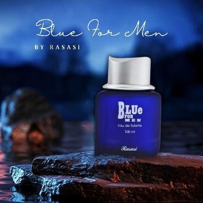 Picture of International UAE product Body perfume perty scent Rasasi blue for male - 100 ml