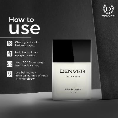 Picture of DENVER - Black Code Perfume| Eau de Parfum - For Men |Long Lasting Luxury Scent Fragrance - 60ML