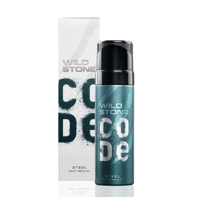Picture of Wild Stone - Code Steel No Gas Body Perfume For Men, Long Lasting Masculine Fragrance - 120ml