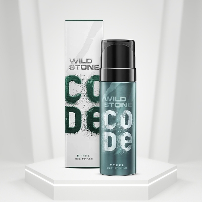 Picture of Wild Stone - Code Steel No Gas Body Perfume For Men, Long Lasting Masculine Fragrance - 120ml