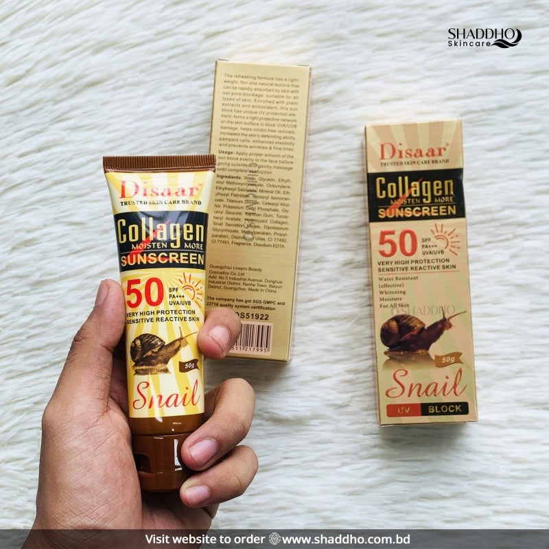 Picture of Disaar Snail Collagen Sunscreen Cream 50gm