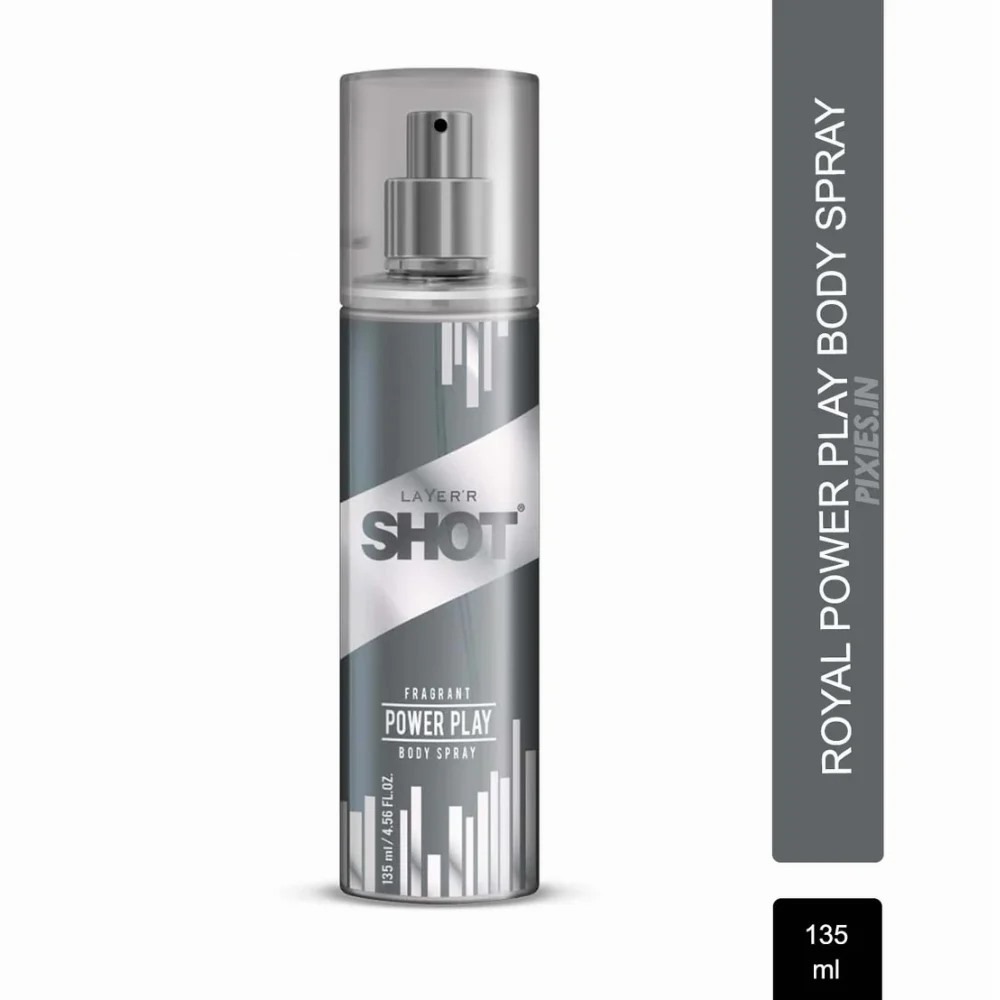 Picture of Layer'r Shot Power Play Deo Body Spray for men - 135 ml