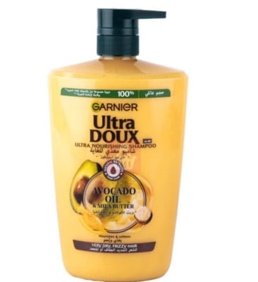 Picture of Garnier Ultra Doux Avocado Oil & Shea Butter Nourishing Shampoo For Very Dry & Frizzy Hair - 1000 ml - Multicolor