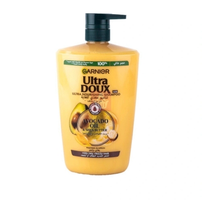 Picture of Garnier Ultra Doux Avocado Oil & Shea Butter Nourishing Shampoo For Very Dry & Frizzy Hair - 1000 ml - Multicolor
