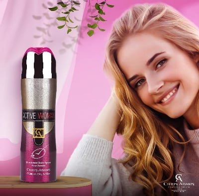 Picture of Chris Adams Active Woman Deodorant Body Spray for Women 200ml