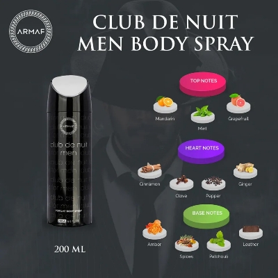 Picture of International UAE product Body Spray Armaf Club De Nuit Intense used for male - 200 ml