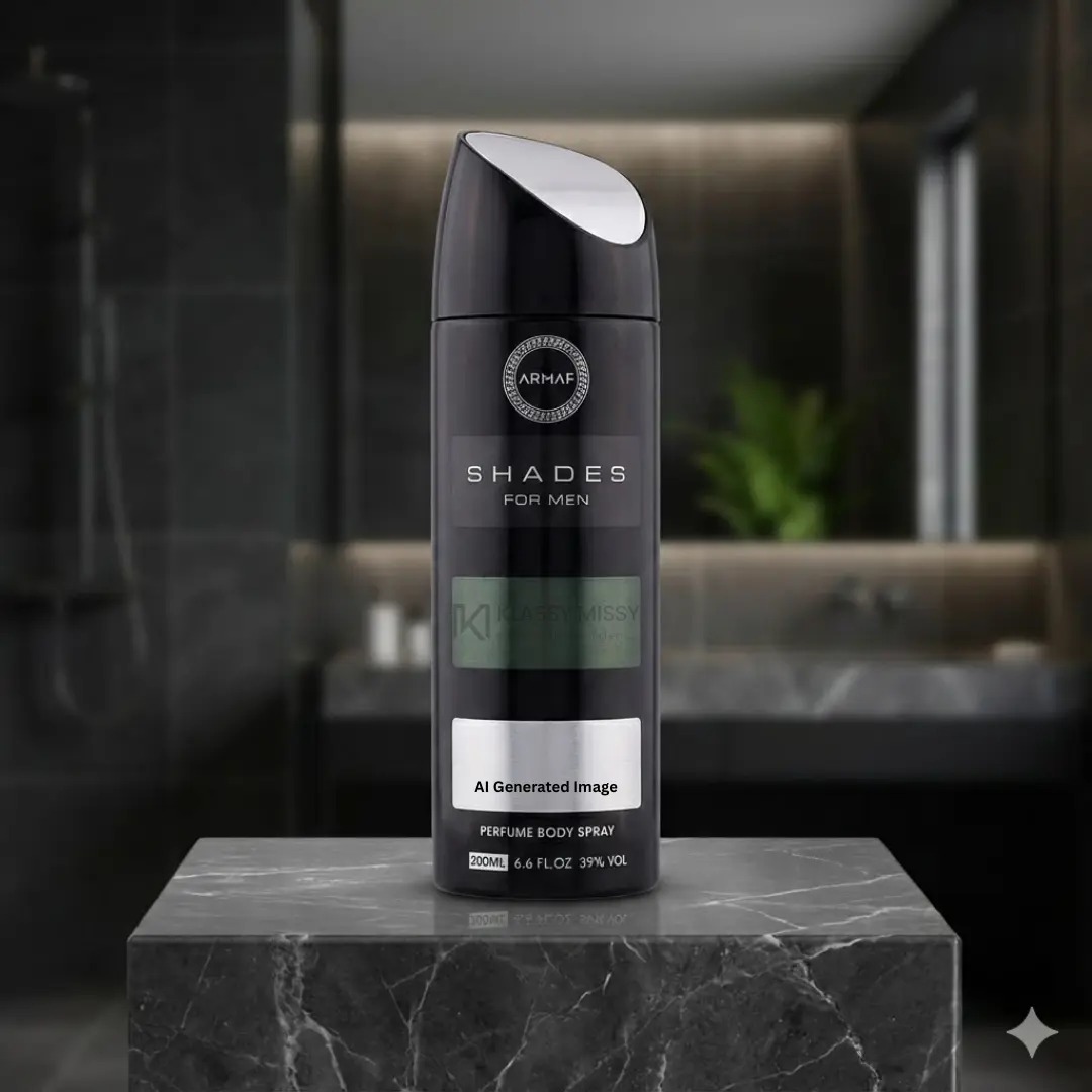 Picture of Armaf Shades Black Deodorant Body Spray For Men 200ML
