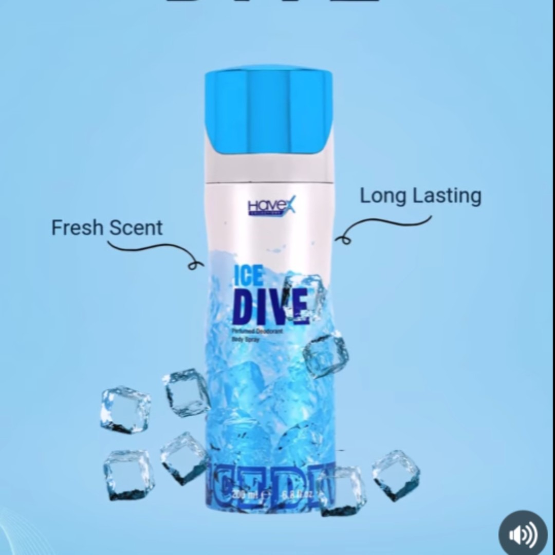 Picture of Havex ICE DIVE Party Scent Body Spray for male - 200 ml