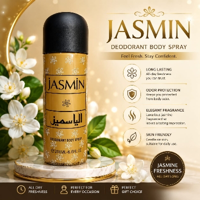 Picture of Jasmin Deodorant Body Spray  Long Lasting Jasmine Fragrance  for Women 200ml