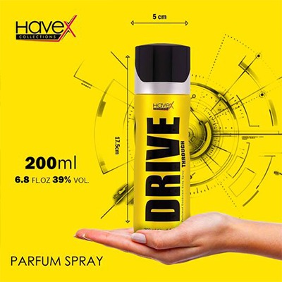Picture of Havex DRIVE Body spray International UAE product used for male-200 ml
