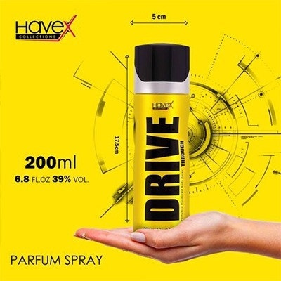 Picture of Havex DRIVE Body spray International UAE product used for male-200 ml