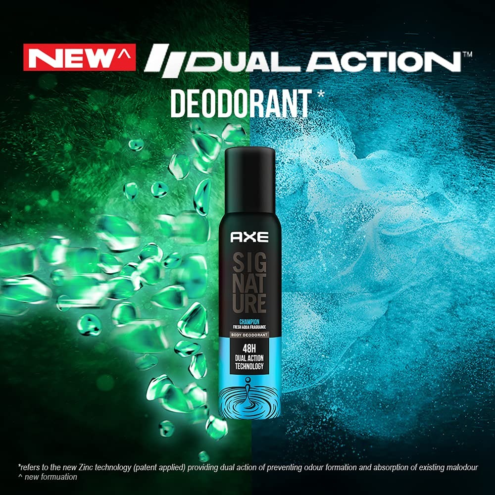 Picture of International product Body spray A X E Signature Champion perfume spray used for male/female - 122 ml