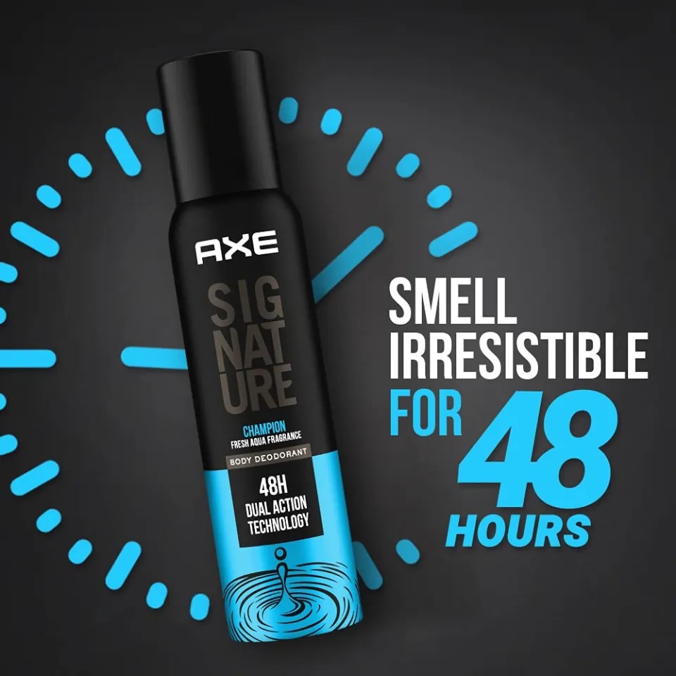 Picture of International product Body spray A X E Signature Champion perfume spray used for male/female - 122 ml