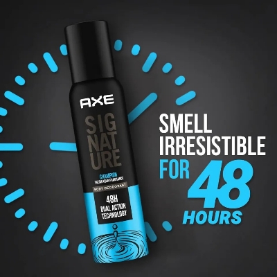 Picture of International product Body spray A X E Signature Champion perfume spray used for male/female - 122 ml