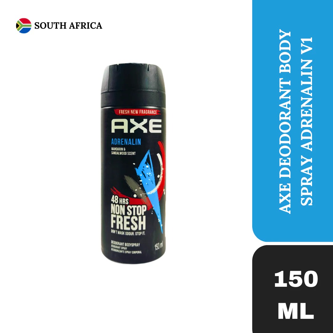 Picture of International  product Body spray A x e ADRENALIN used for male - 150 ml
