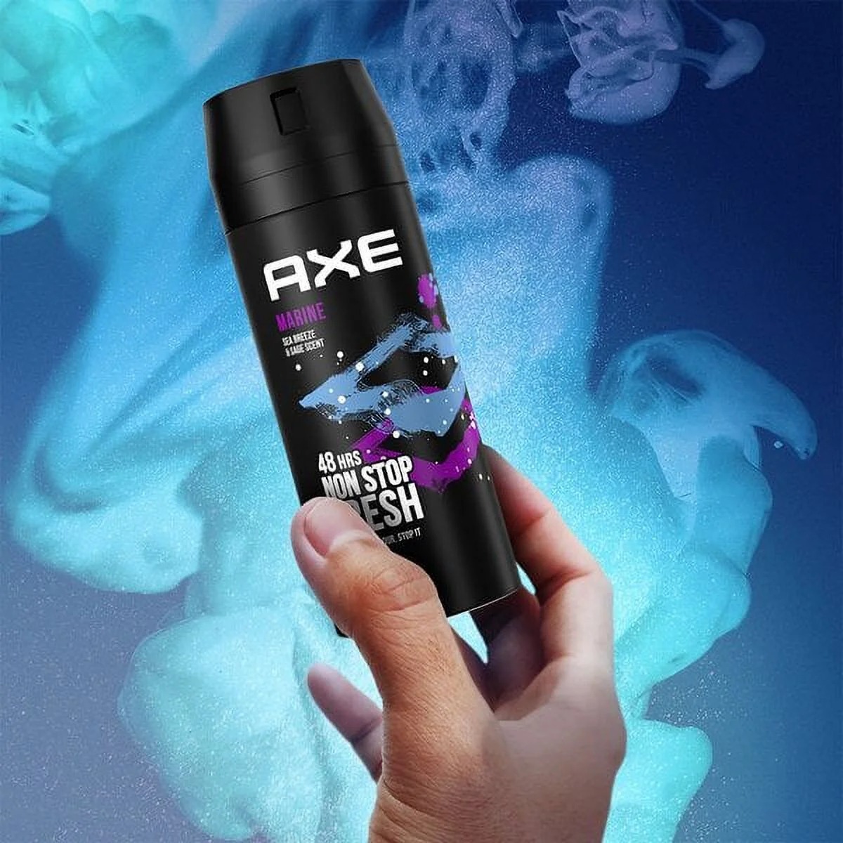 Picture of International  product Body spray A x e Marine used for male - 150 ml