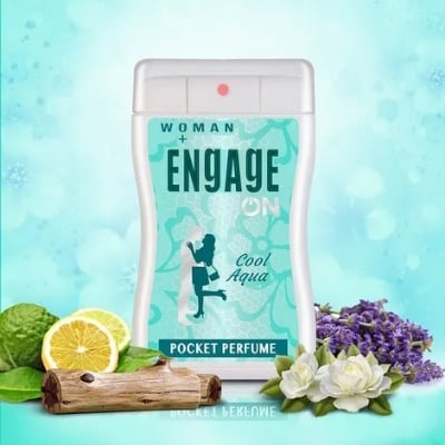 Picture of Engage ON Cool Aqua Pocket Perfume For Women - 18ml