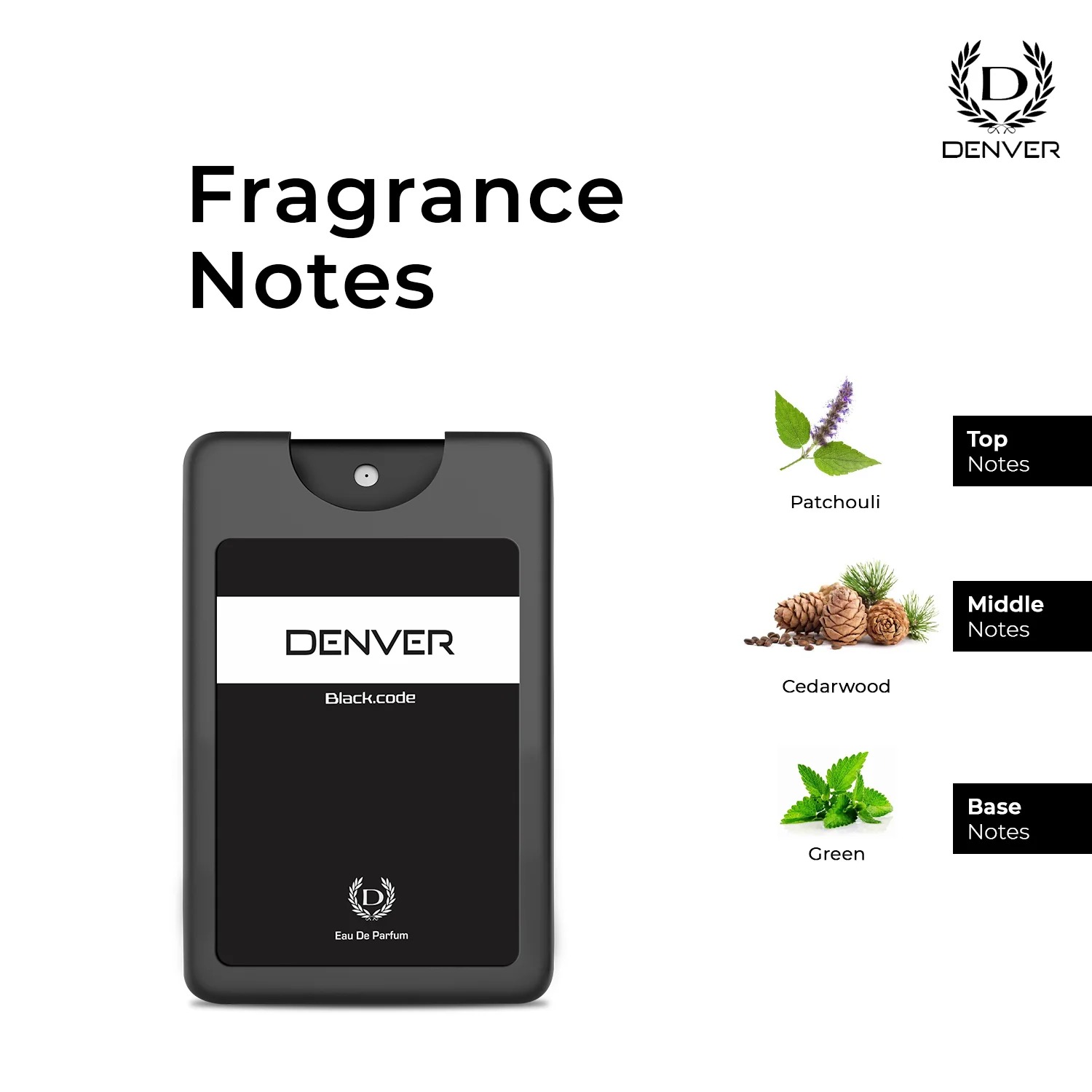 Picture of DENVER Black Code Pocket Perfume 18ml
