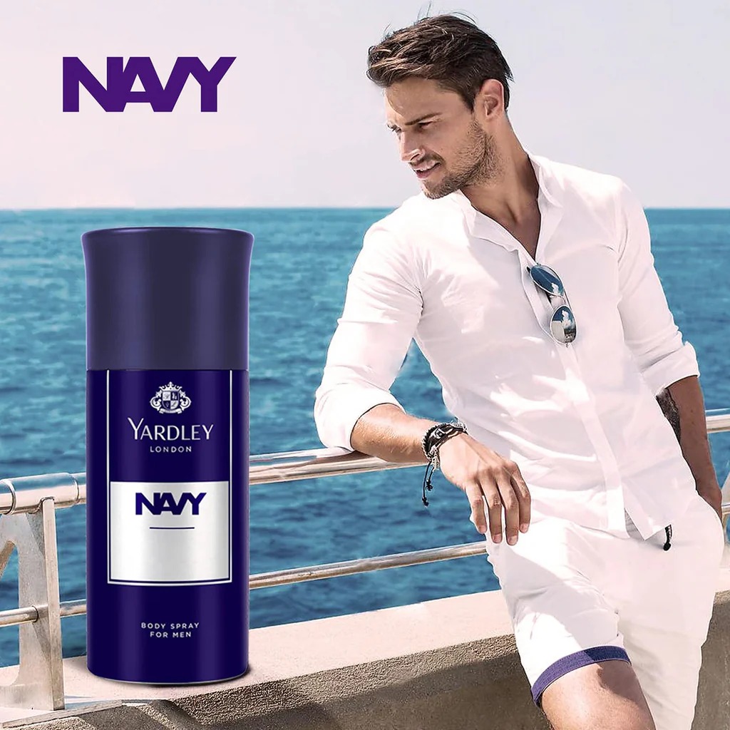 Picture of Yardley London Navy Body Spray For Men -150ml