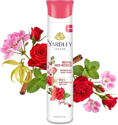 Picture of Yardley London Royal Red Roses Refreshing Deo For Women, 150ml