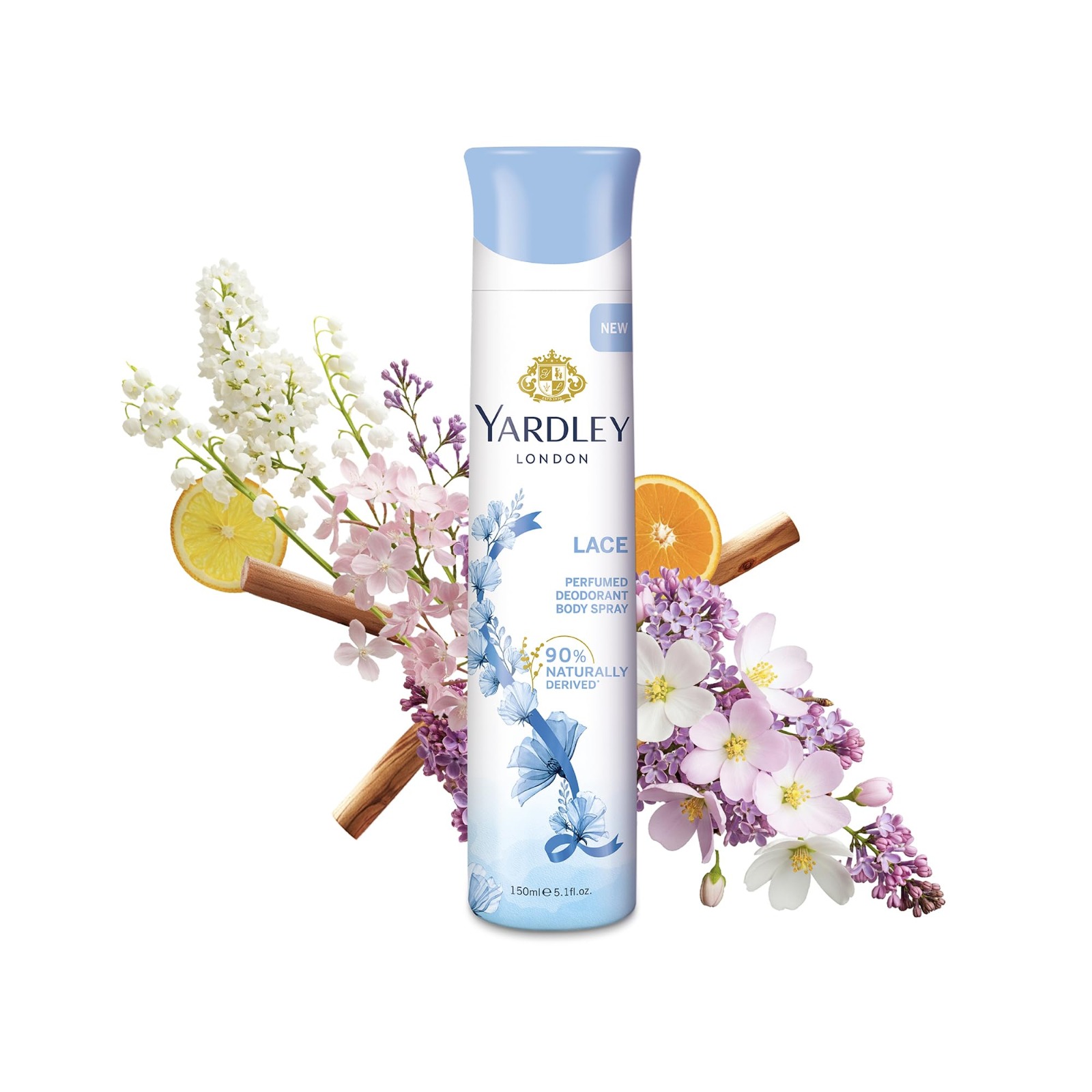 Picture of Yardley London Lace & Body Spray  For Women - 150 ml