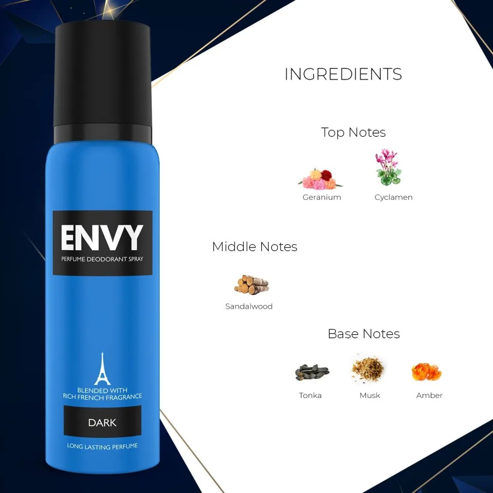 Picture of ENVY Dark Deo Spray for Men – 120ML