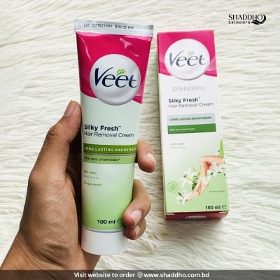 Picture of Veet Silky Fresh Hair Removal Cream for Dry Skin 100ml - Multicolor