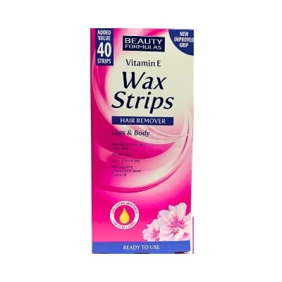 Picture of Skin care Vitamin E Wax Strips Hair Remover Legs & Body used for male/ female - 40 pcs - Multicolor