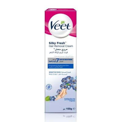 Picture of Veet Silky Fresh Hair Removal Cream For Sensitive Skin 100g - Multicolor