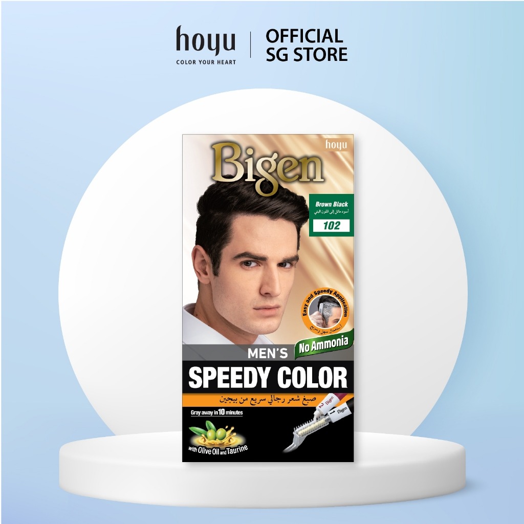 Picture of Bigen Men's Speedy Color Natural Black 102 40g+40g - Black
