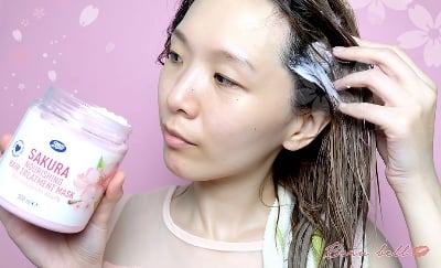 Picture of International Thailand product hair care Boots Sakura Nourishing hair treatment mask used for male female - 500 ml