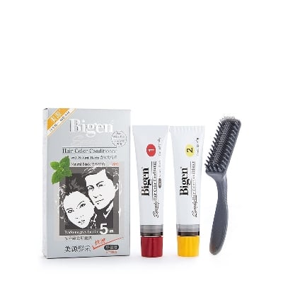 Picture of Bigen Speedy Hair Color Conditioner With Natural Herbs - Natural Black 881 - 40g+40g - Black