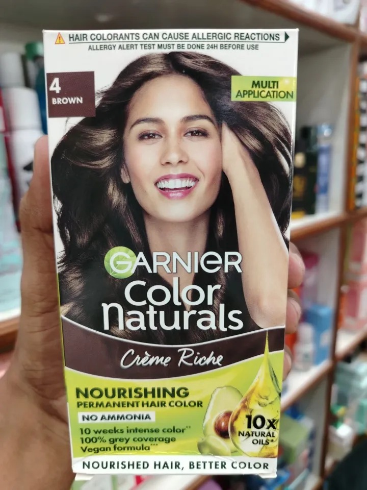 Picture of Garnier Color Naturals Creme Riche Hair Color 4 Brown 35ml+30g - Brown