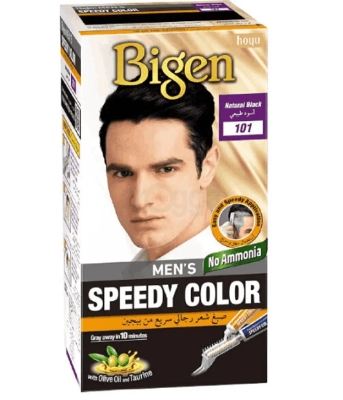 Picture of Bigen Men's Speedy Color Natural Black 101 40g+40g - Black