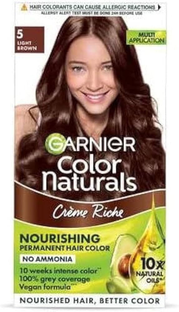 Picture of Garnier Color Naturals Shade 5 Light Brown 35ml + 30g - Brown