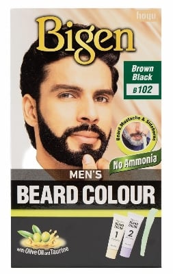 Picture of Bigen Men’s Beard Color -  20g+20g -Natural Black B102 - Black