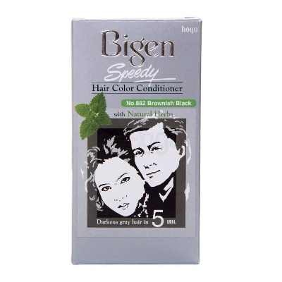 Picture of Bigen Speedy Hair Color Conditioner With Natural Herbs - Brownish 882 - 40g+40g - Brown