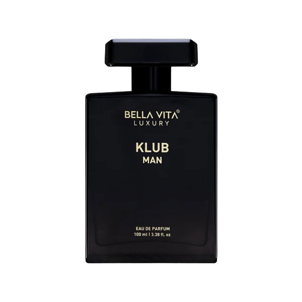 Picture of Bella Vita Luxury KLUB Man Eau De Parfum Perfume for Men with Lemon, Rose and Vanilla|Musky and Spicy Long Lasting Premium EDP Fragrance Scent, 100Ml