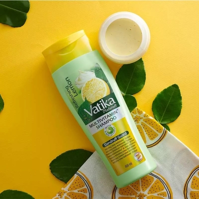 Picture of Vatika Dandruff Guard Shampoo With Lemon And Yoghurt -400 ml - Multicolor