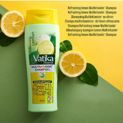 Picture of Vatika Dandruff Guard Shampoo With Lemon And Yoghurt -400 ml - Multicolor