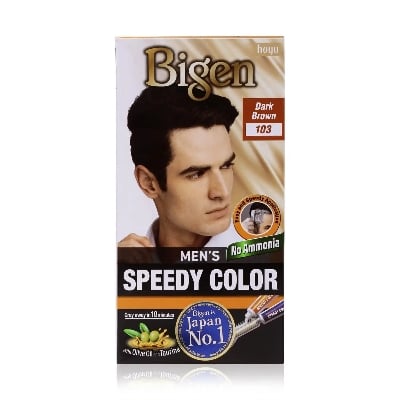 Picture of Bigen Men's Speedy Color Natural Black 103 40g+40g - Brown