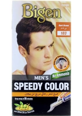 Picture of Bigen Men's Speedy Color Natural Black 103 40g+40g - Brown