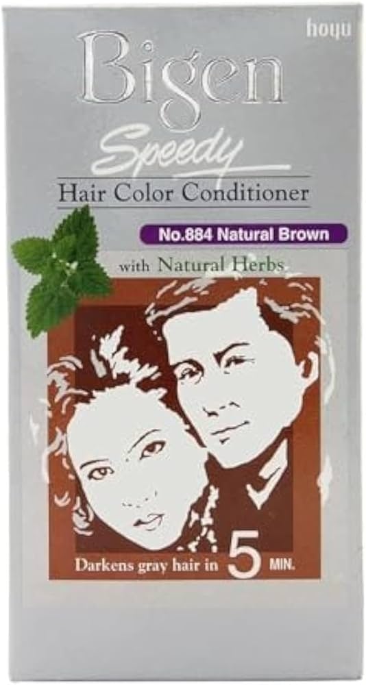 Picture of Bigen Speedy Hair Colour Conditioner Natural Brown 884 -40g+40g - Brown