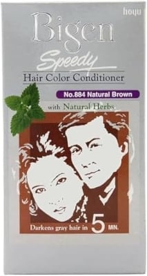 Picture of Bigen Speedy Hair Colour Conditioner Natural Brown 884 -40g+40g - Brown