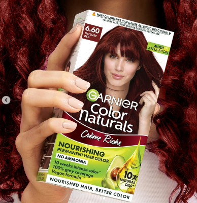 Picture of Garnier Color Naturals Creme Riche Hair Color  6.60 Intense Red 35ml+30g - Red