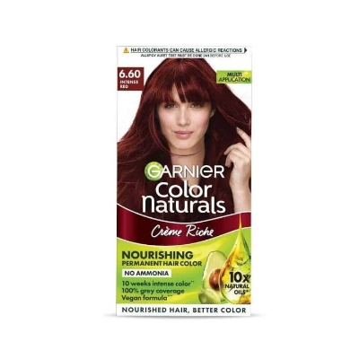 Picture of Garnier Color Naturals Creme Riche Hair Color  6.60 Intense Red 35ml+30g - Red