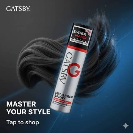Picture of GATSBY Super Hard Keep and Set Hair Spray – 66ml