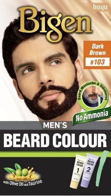 Picture of Bigen Men’s Beard Color -  20g+20g -Natural Black B103 - Black
